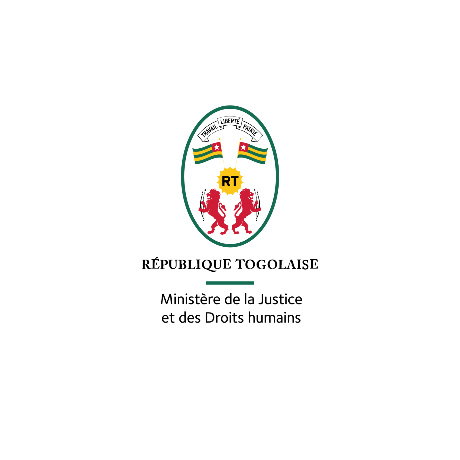 Logo du Ministère de la Justice et des Droits Humains (Garde des Sceaux)